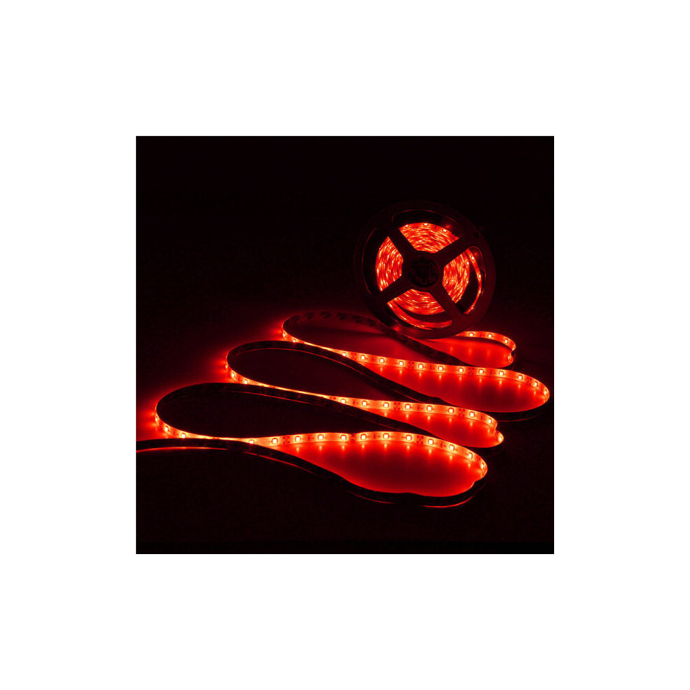 () Wireless Waterproof Led Strip 16Ft 12V 5M 300Led For Motorcycle Boat Truck Car Suv Red/Light 9078193998191