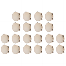 (20PCS) 6in Hand Held Tambourine Drum Bell Metal Jingles Percussion Musical Toy for KTV Party Kids Games