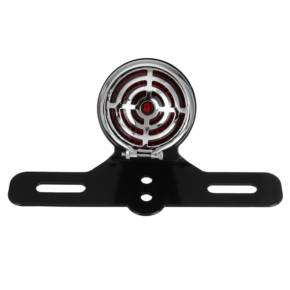 () Universal Motorcycle Motorbike Led Rear Tail Brake Stop Number Plate Lamp Red/Light 9078193999983
