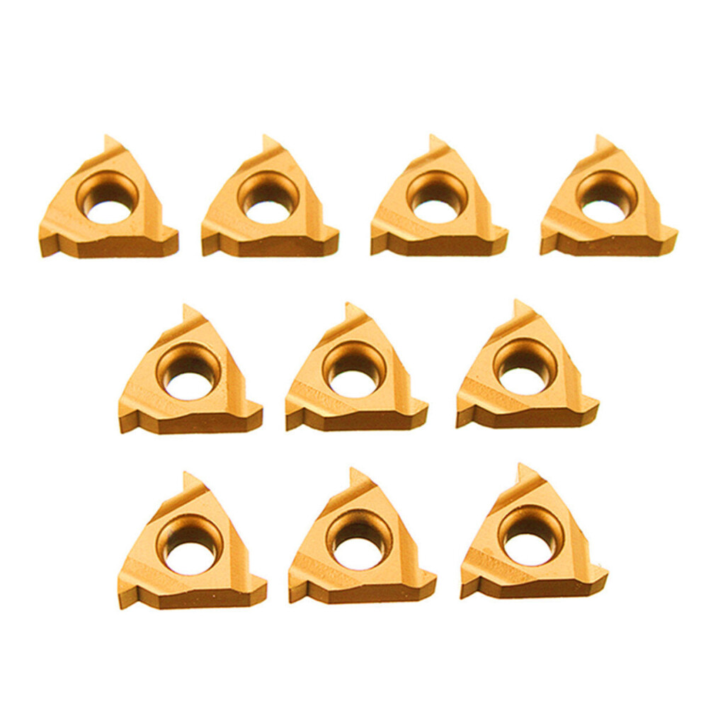 10Pcs 11Ir A60 Carbide Insert Internal Threading Insert For Turning Tool Holder Boring Bar 9078193504224