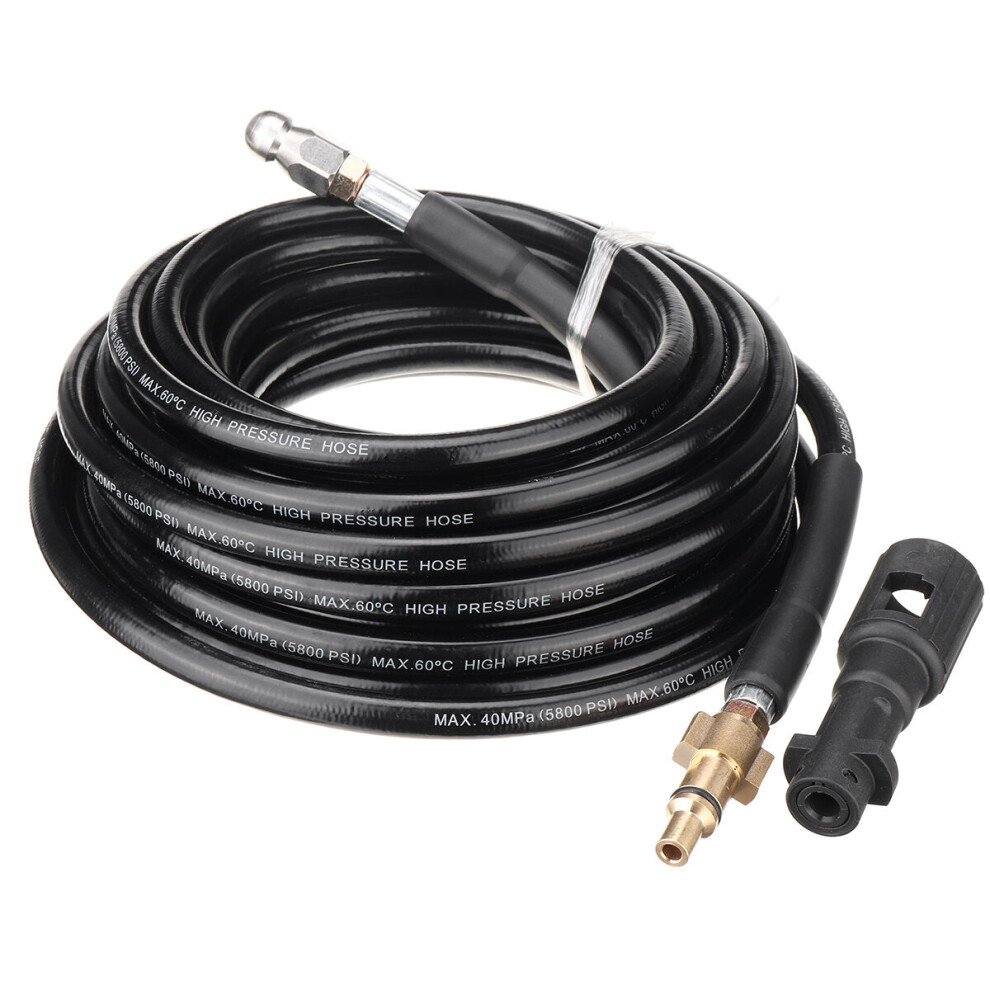 (15M) 10/15/20m High Pressure Power Washer Hose Jet Wash Lance To Spray Machine