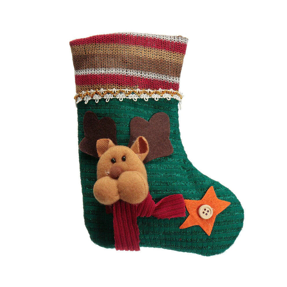 (Bear) Unisex Cotton Jacquard Santa Claus Snowman Elk Winter Socks