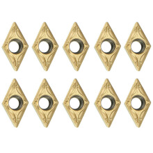 10Pcs DCMT070204 US735 DCMT21.51 Carbide Inserts for Lathe Turning Tool