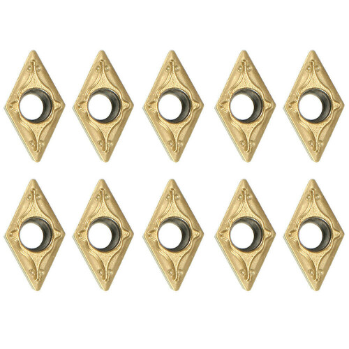 10Pcs DCMT070204 US735 DCMT21.51 Carbide Inserts for Lathe Turning Tool