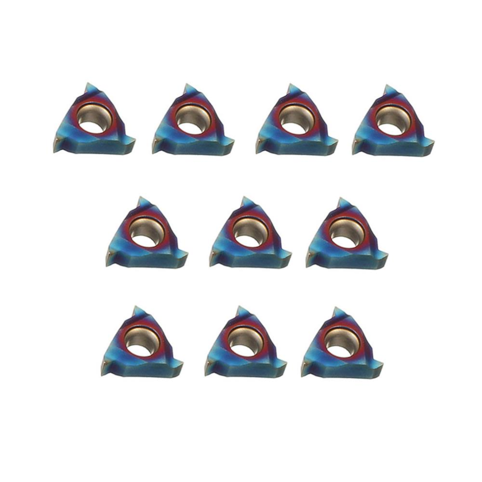 10Pcs Hrc45 Blue Nano 11Ir A60 Carbide Insert Internal Threading Insert For Turning Tool 9078193480733