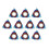 10pcs HRC45 Blue Nano 11IR A60 Carbide Insert Internal Threading Insert for Turning Tool 3