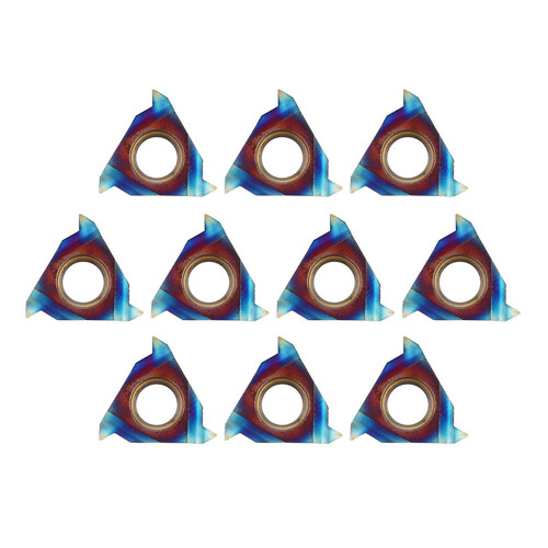 10pcs HRC45 Blue Nano 11IR A60 Carbide Insert Internal Threading Insert for Turning Tool 2