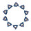 10pcs HRC45 Blue Nano 16ER AG60 Carbide Insert External Threading Insert 4