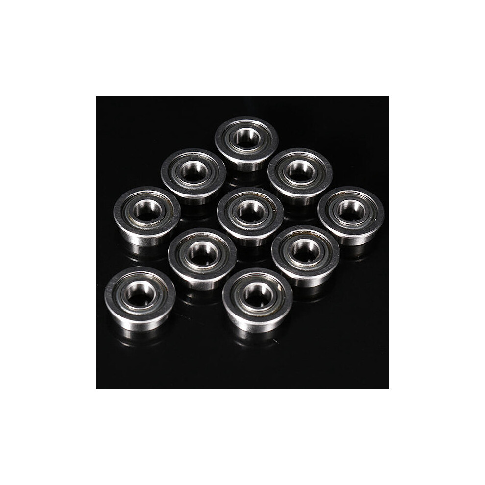 10Pcs Mf115zz 5X11x4mm Flange Bushing Ball Bearings Flange Size 12.5X0.8mm 9078193533712