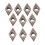 10pcs DCMT070202 Carbide Inserts for SDJCR1010H07 Turning Tool Holder 7