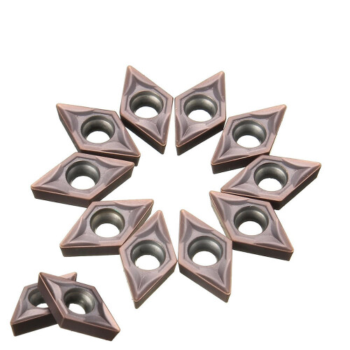 10pcs DCMT070202 Carbide Inserts for SDJCR1010H07 Turning Tool Holder 1