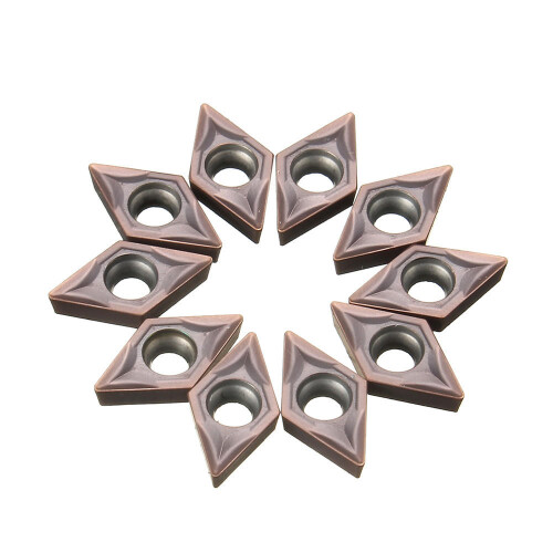 10pcs DCMT070202 Carbide Inserts for SDJCR1010H07 Turning Tool Holder 2