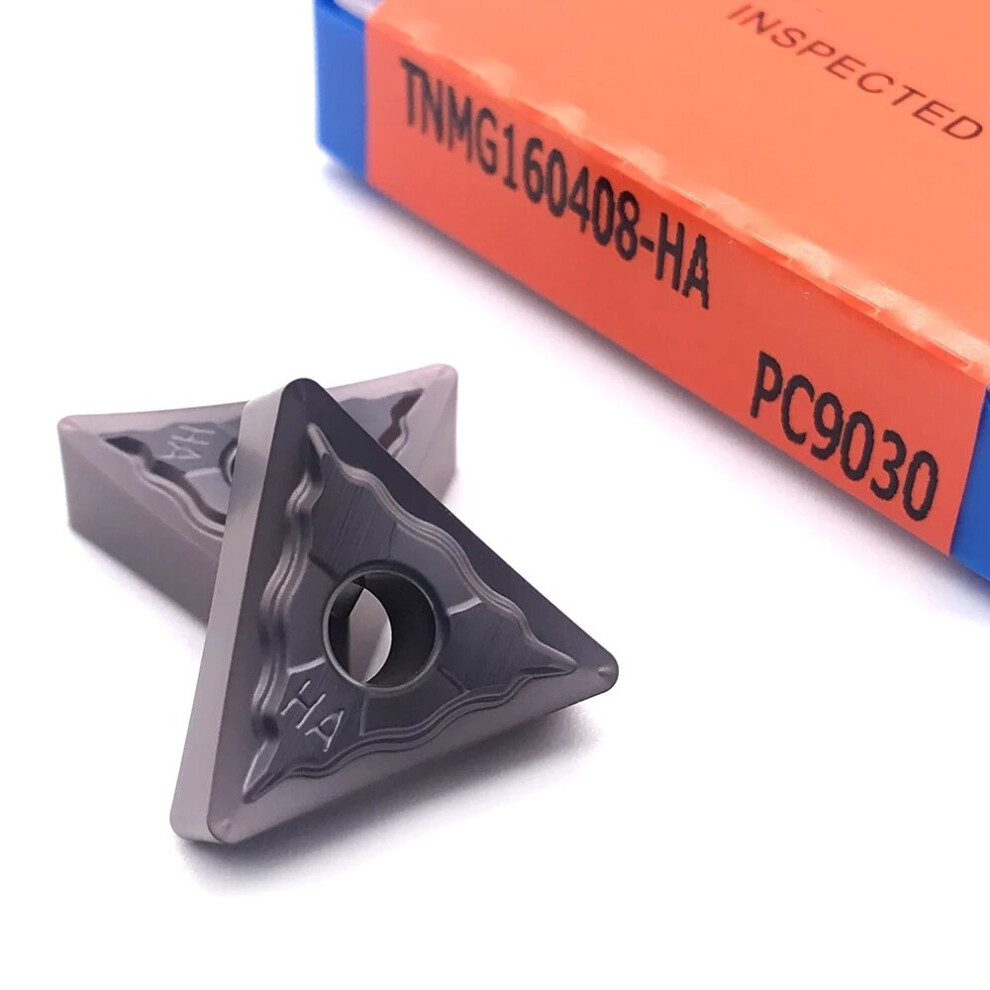 (Tnmg160408 Ha Pc9030) 10Pcs Tnmg160404 Tnmg160408 Ha Pc9030 Carbide Inserts External Turning Tool Cnc Lathe Cutter Tools For Stainless Steel 9078193508550