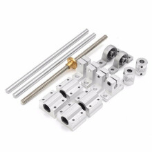 15pcs 200mm Optical Axis Guide Bearing Housings Aluminum Rail Shaft Support Set CNC Parts