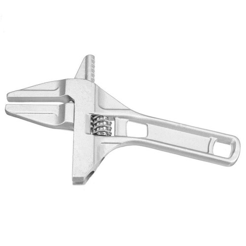 200mm Mini Small Adjustable Spanner Wrench Short Shank Large Openings Ultra Thin 2