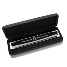 (28 holes, S) 24 Holes/28 Holes C Key Termolo Harmonica With Case Cloth Package For Children Beginner