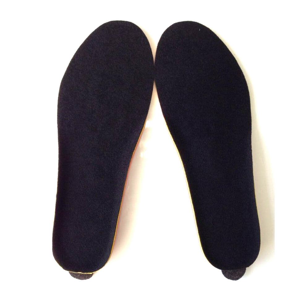 (Black) 1800mAH Electric Heated Insole Warmer Foot Heater Rechargeable, Digital Remote 41-45