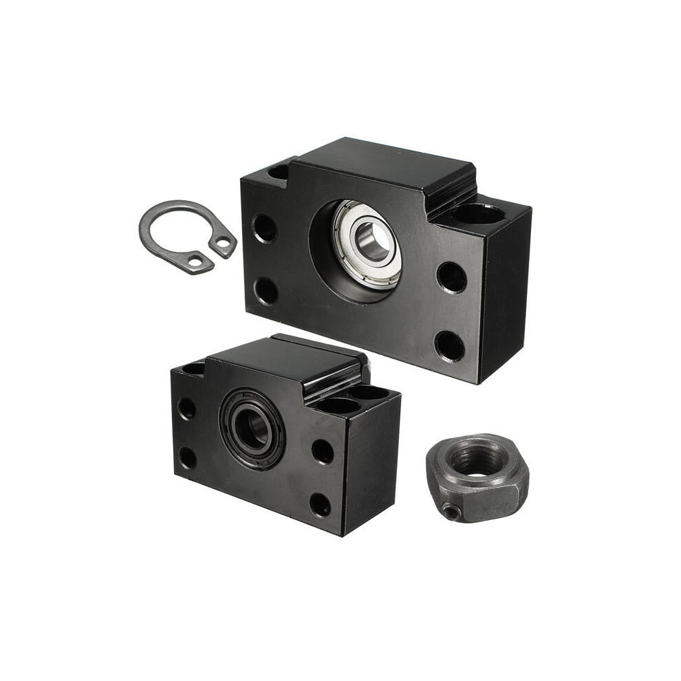 2Pcs Bk10 Bf10 Ball Screw End Supports Bearing Blocks For Ball Screw Sfu1204 Cnc Machine Black 9078193525618