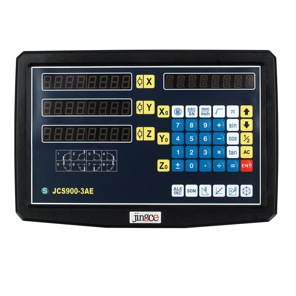 (3Ae) 2/3 Axis Grating Digital Milling Readout Electronic Scale Lathe Linear Machine Or 3 Linear Scale 9078193490602