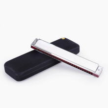 (Silver) 28 Holes C Key Octave Harmonica