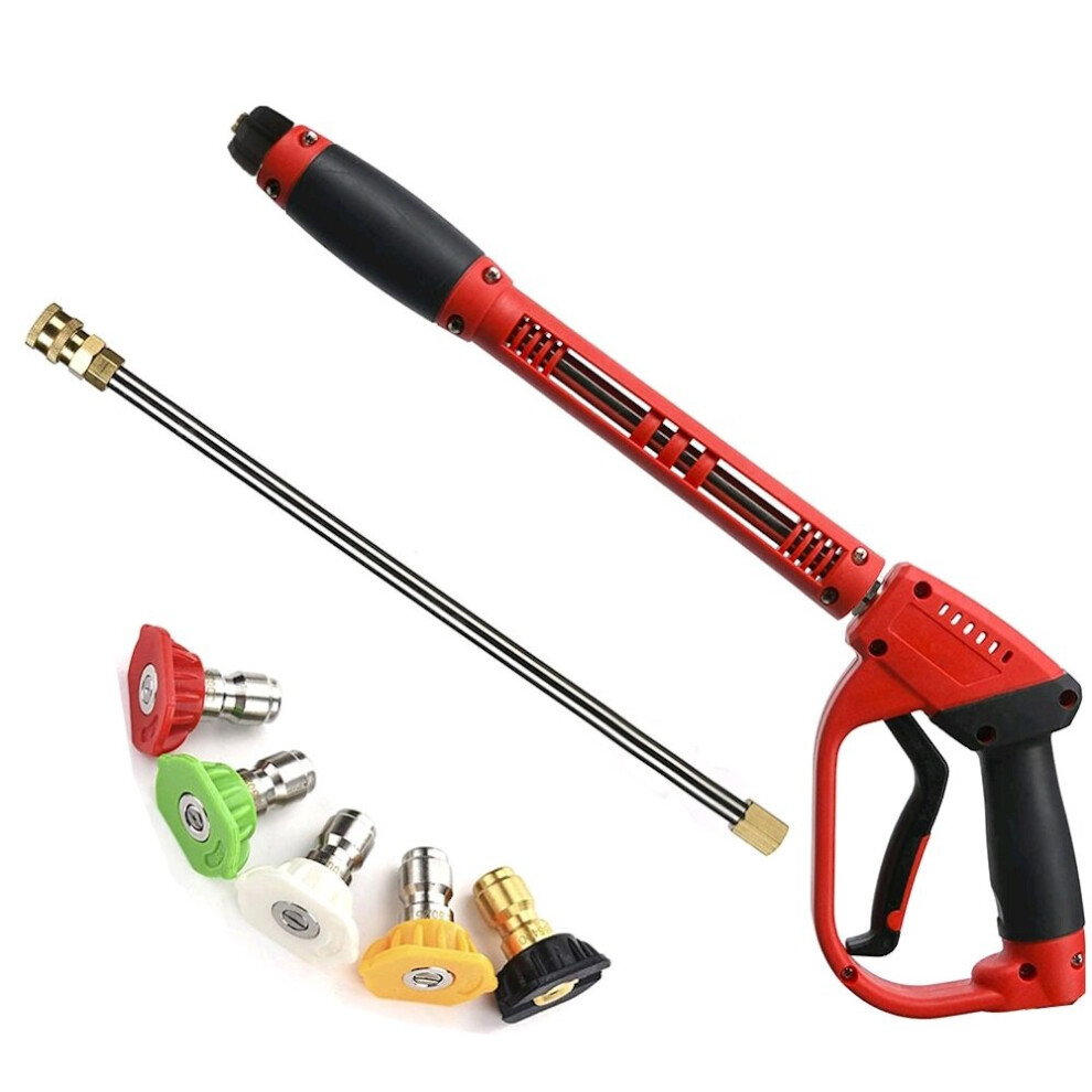 5000 PSI Tool Daily Deluxe Pressure Washer Spear with Replacement Wand Extension and 5 Nozzle Tips