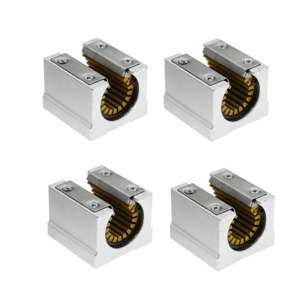 4Pcs Solid Polymer Sbr20uu 20Mm Open Block Linear Bearing Slide Cnc Router Linear Slide 9078193484342
