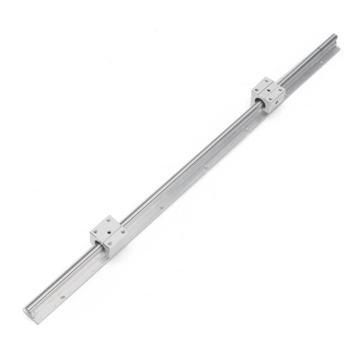700mm Cylindrical Linear Rail Shaft with 2pcs SBR12UU Linear Block 1