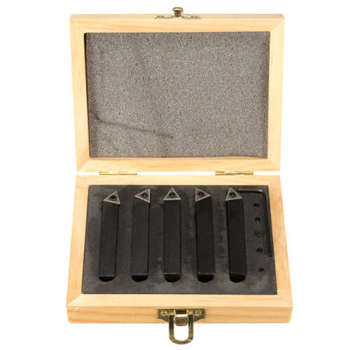 5pcs 3/8 Inch Shank TCMT1102 Lathe Carbide Inserts with Turning Tool 1