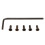 5pcs 3/8 Inch Shank TCMT1102 Lathe Carbide Inserts with Turning Tool 12