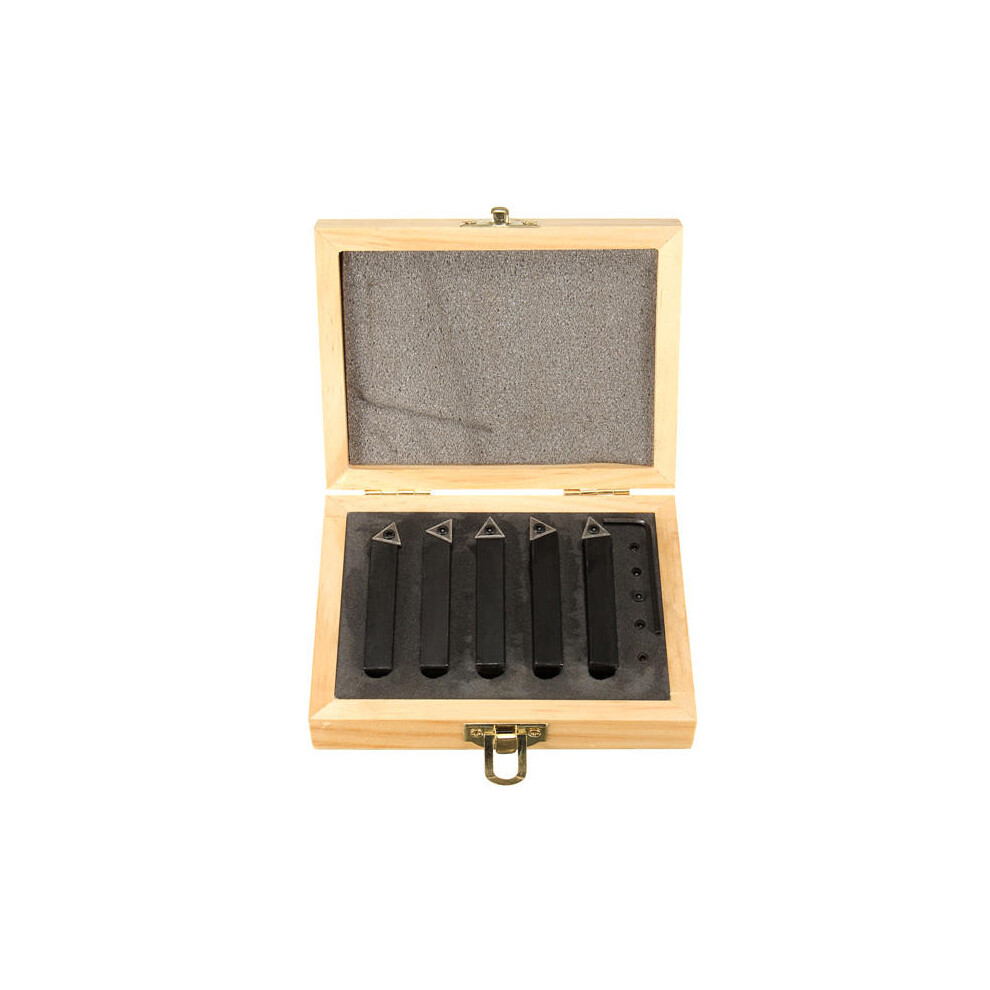 5Pcs 3/8 Inch Shank Tcmt1102 Lathe Carbide Inserts With Turning Tool 9078193534115