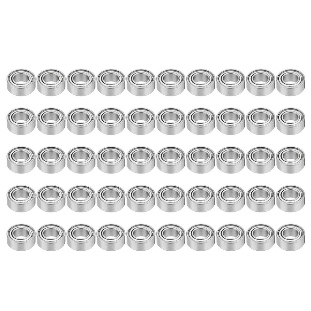50Pcs 5X10x4mm Metal Sealed Shielded Deep Groove Ball Bearing Mr105zz 9078193539660