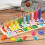 (10 Digital Shapes) Children's Mathematics Teaching Aid Abacus Computing Frame Blocks Toys 1