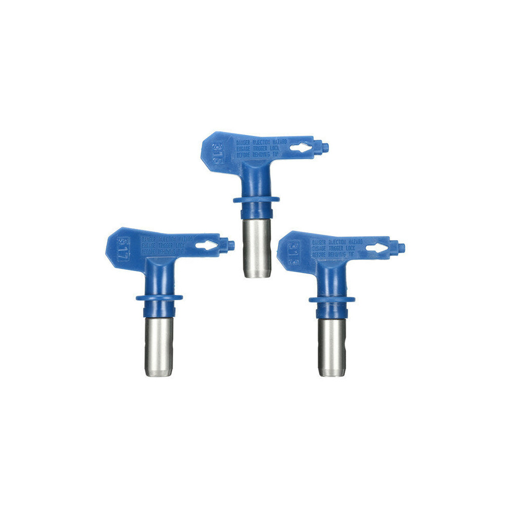 (17) Blue Airless Spraying Gun Tips 3 Series 13-17 For Wagner Atomex Titan Paint Spray Tip 1138392167816