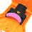 (Orange) Chainsaw Sharpener Chain Sharpening Tool Abrasive Stone Grinder 10
