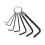 Hex Key Wrench 7Pcs Hex Key Set On A Ring 2