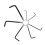Hex Key Wrench 7Pcs Hex Key Set On A Ring 6