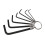 Hex Key Wrench 7Pcs Hex Key Set On A Ring 4