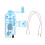 Handheld Manual Electricity DC Crank Generator Model Miniature Light Blub Kit Science Experiment Kid 8
