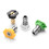 Metal Jet Lance Nozzle with 5pcs Quick Nozzle Tips for Karcher K1-K7 5