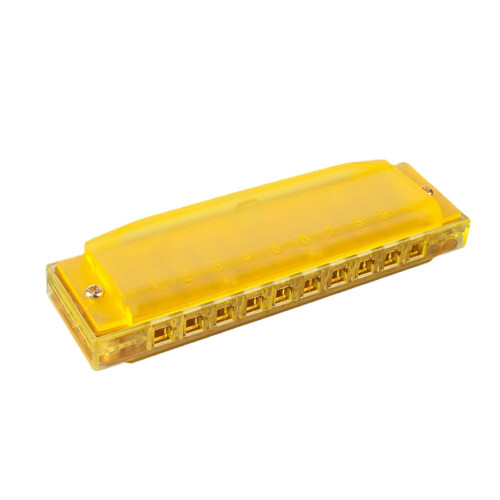 (Blue) Harmonica Comb Melodica C Tune Plastic 10 Holes Harmonica Children Harmonica Beginner Use Children Gift 2