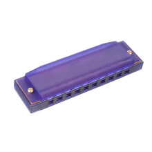 (Purple) Harmonica Comb Melodica C Tune Plastic 10 Holes Harmonica Children Harmonica Beginner Use Children Gift