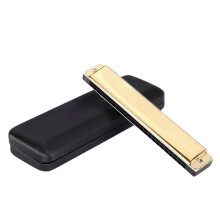 (B Key) Harmonica Senior Adult Beginner 24 Hole C Tune Musical Instrument Polyphonic Harmonica