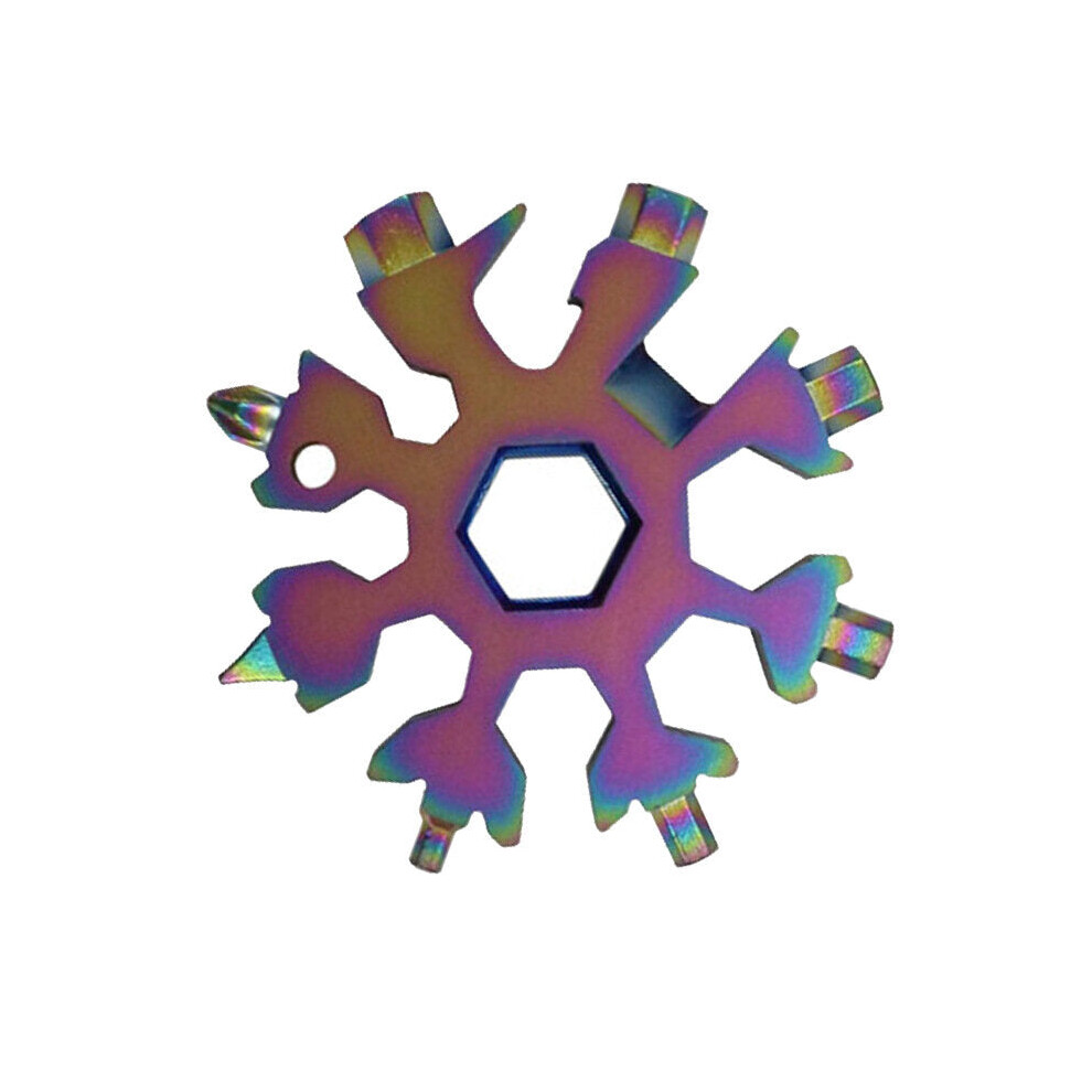 (Colorful) Multifunctional EDC Octagonal Snowflake Wrenches Multi Purpose Octagonal Snowflake Wrench-image-OPC-PDHMRFC-NEW