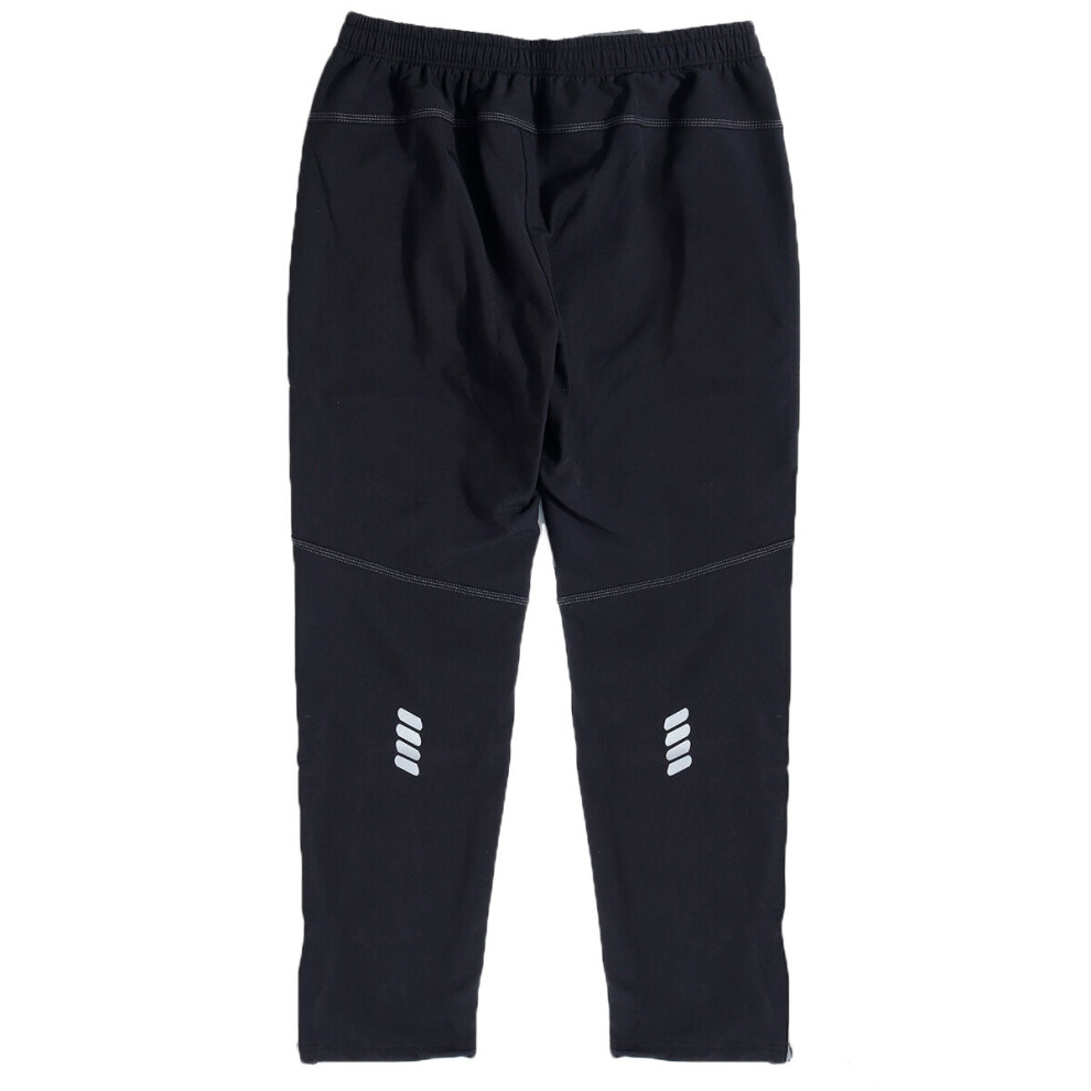 (S) Men Women Thermal Fleece Winter Racing Pants Sportswear Reflective Trousers Waterproof