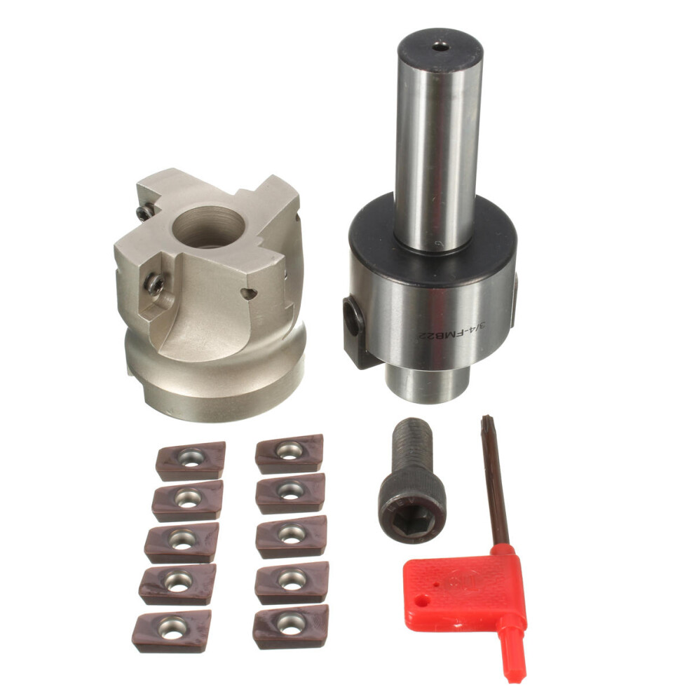 Photos - Other Hand Tools Shank Extension Rod 400R-50-22 Face End Mill Cutter With 10Pcs APMT1604 Inserts