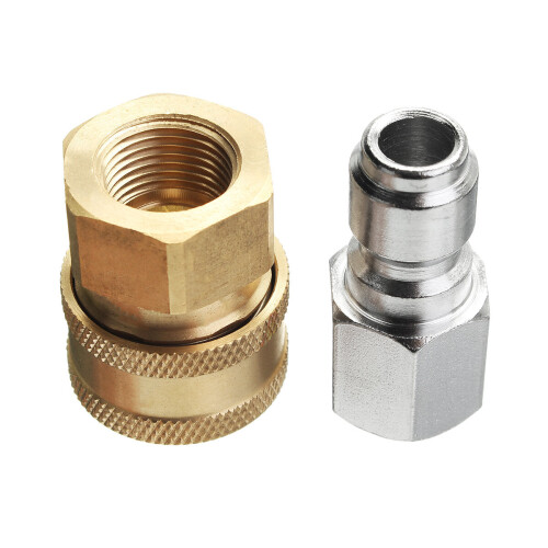 Pressure Washer Quick Release Adapter 3/8 Inch 14.8mm Coupling Connector Set 2
