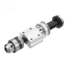 (B16 Drill Chuck) No Power Spindle Assembly Small Lathe Accessories Trimming Belt JTO/B10/B12/B16 Drill Chuck Set