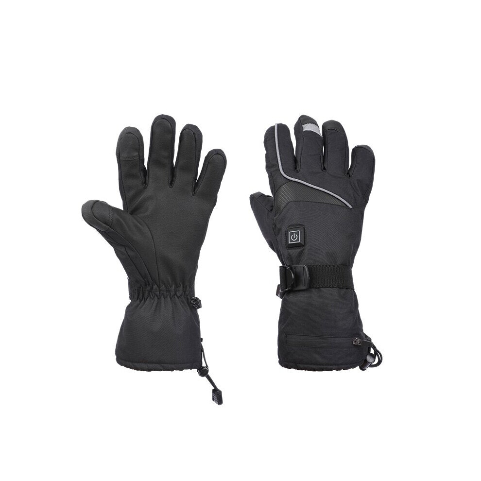 (M) USB Touch Screen Electric Heated Gloves Waterproof Temperature Control