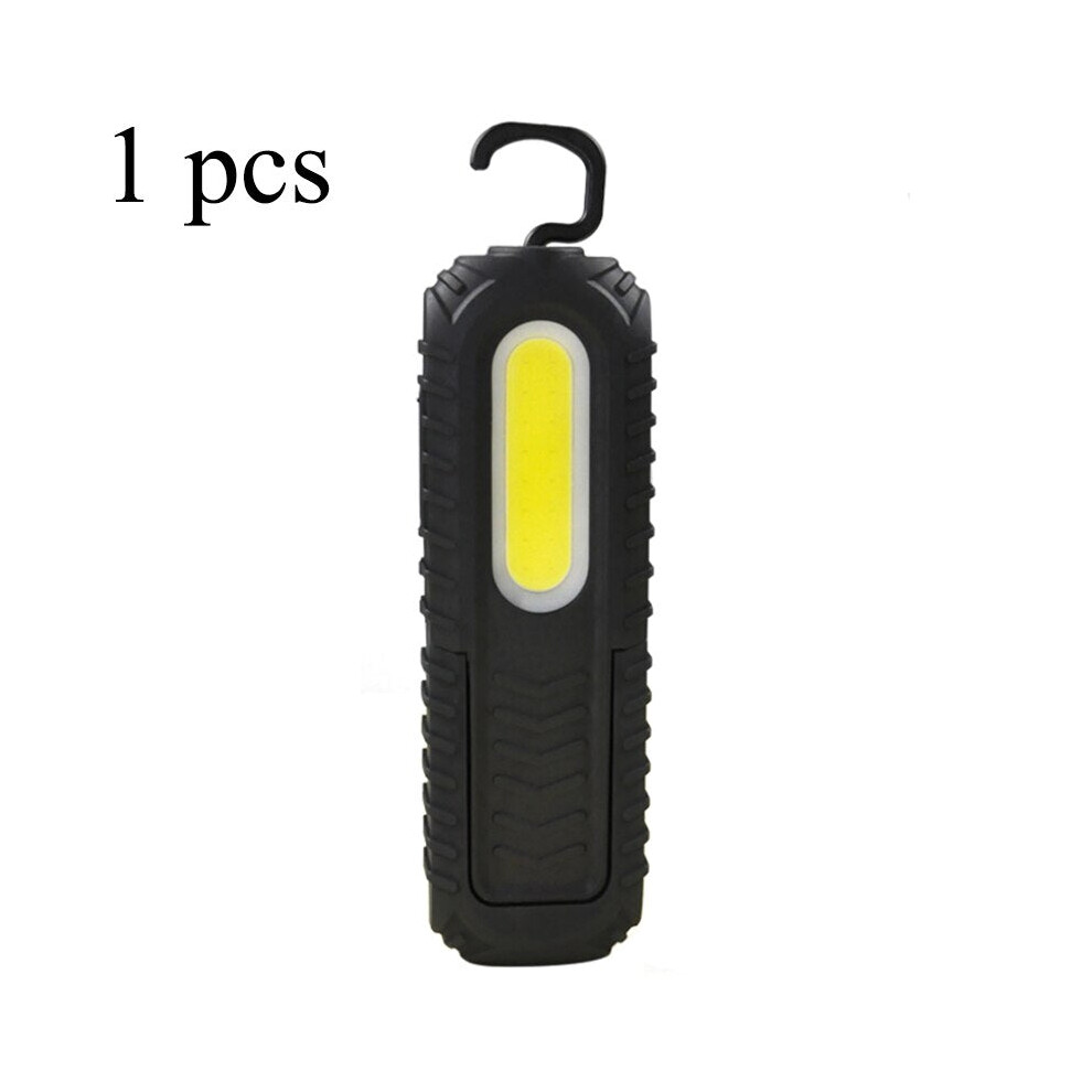 (1 pcs) 2-in-1 Rechargeable Led Work Light Portable Built-in Battery Flashlight Magnetic COB Work Light For Emergency Car Repairing