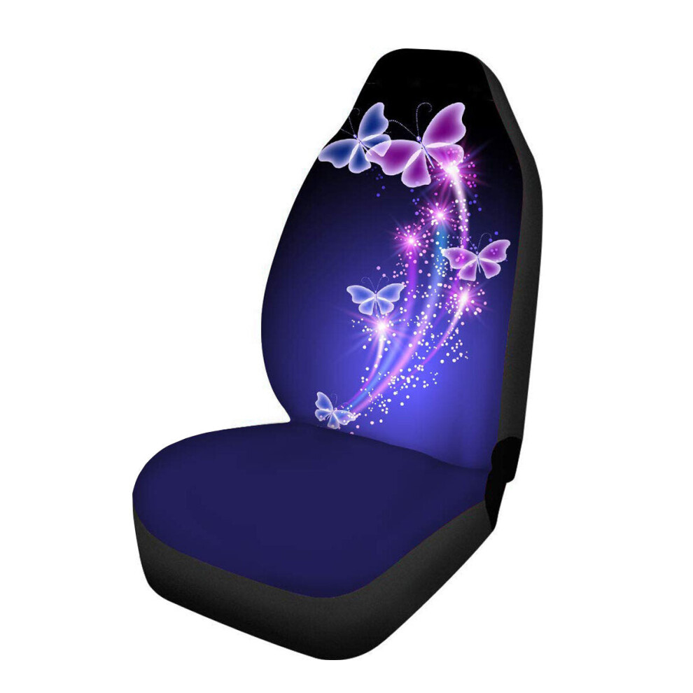 (Butterfly) 1 Pc Universal Car Seat Covers Printing Front Seat Cover Protector 1138392342916